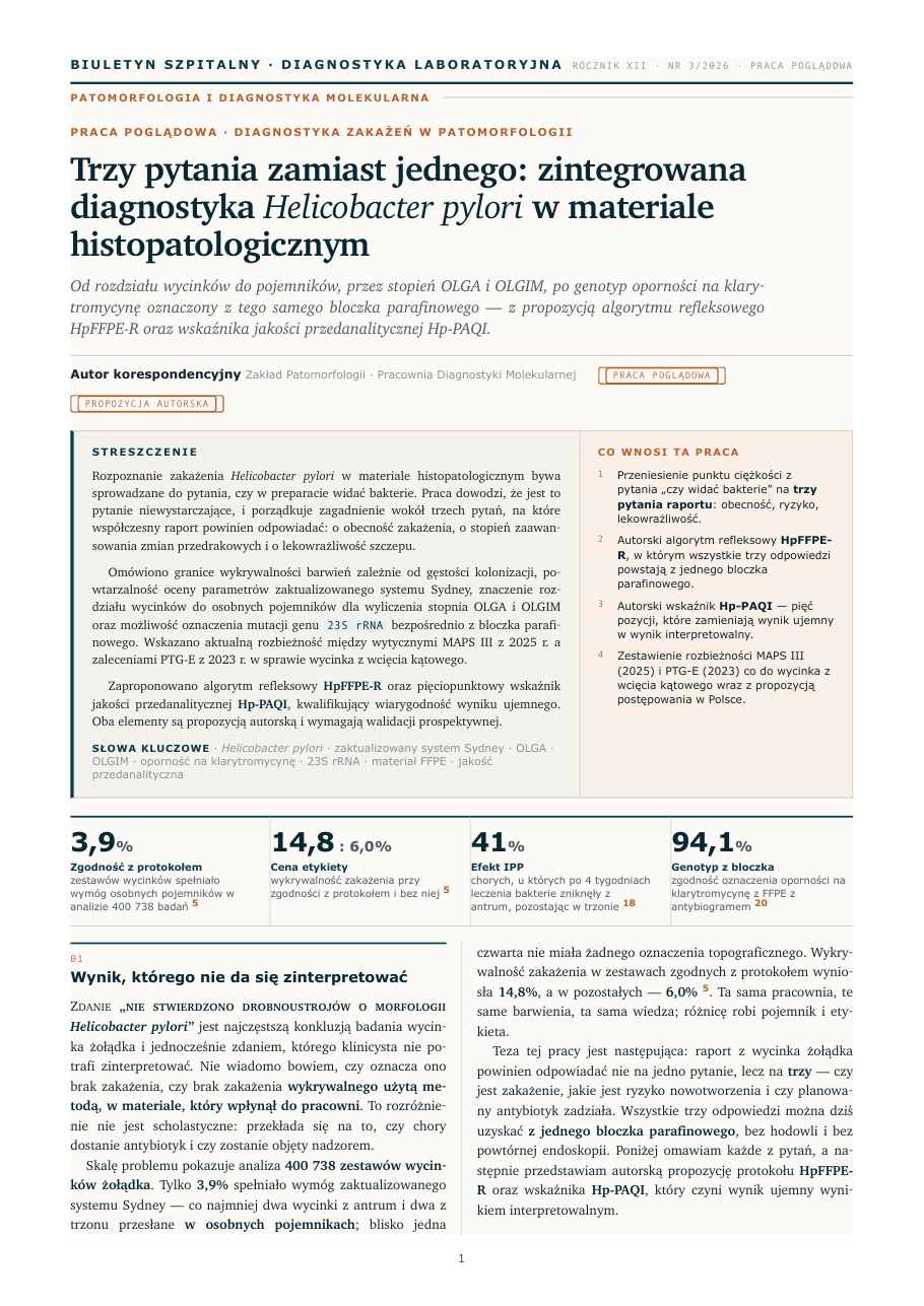 Podgląd pierwszej strony artykułu